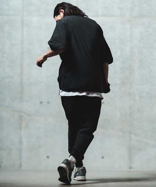 GLIMCLAP（グリムクラップ）の「mp13549- Mini-ripstop nylon fabric jogger pants ジョガーパンツ（その他パンツ・メンズ・ブラック/ベージュ・S/M/L）」の10枚目の写真