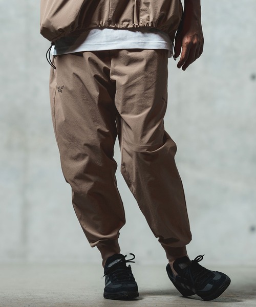 GLIMCLAP（グリムクラップ）の「mp13549- Mini-ripstop nylon fabric jogger pants ジョガーパンツ（その他パンツ・メンズ・ブラック/ベージュ・S/M/L）」の12枚目の写真