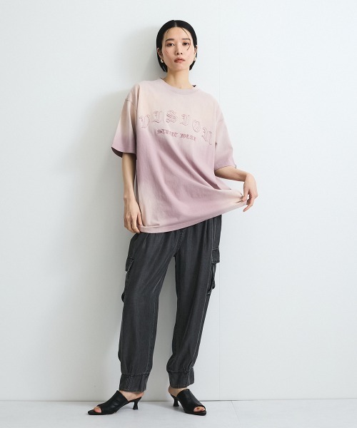 VICKY(ビッキー)の「バイオシルクパウダージョガーパンツ≪洗濯機で洗える≫(デニムパンツ・レディース・ネイビー/ブラック・M)」の8枚目の写真