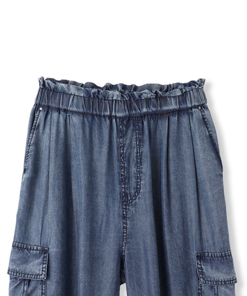 VICKY(ビッキー)の「バイオシルクパウダージョガーパンツ≪洗濯機で洗える≫(デニムパンツ・レディース・ネイビー/ブラック・M)」の14枚目の写真