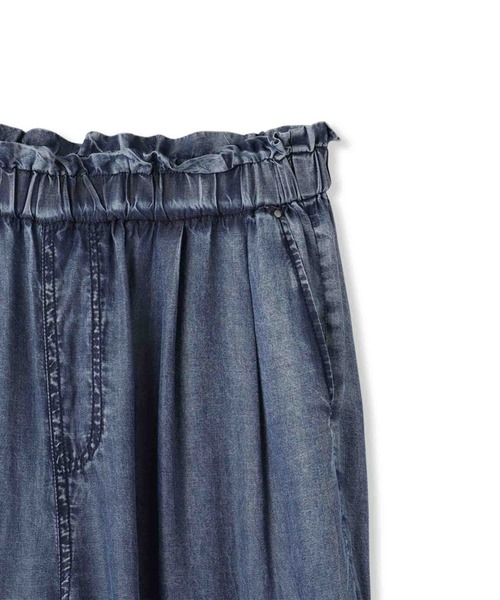 VICKY(ビッキー)の「バイオシルクパウダージョガーパンツ≪洗濯機で洗える≫(デニムパンツ・レディース・ネイビー/ブラック・M)」の15枚目の写真