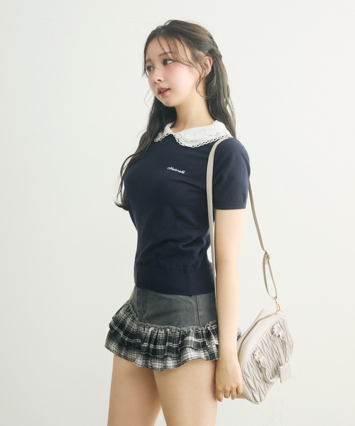 TITTY&CO.（ティティーアンドコー）の「チェックフリルデニムスカート（デニムスカート・レディース・ブラック/ブルー・FREE）」の22枚目の写真