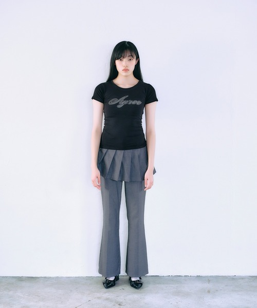 FCMM(エフシーエムエム)の「【日本限定】RHINESTONE S/S TEE / ラインストーンショートスリーブT(Tシャツ/カットソー・レディース・ホワイト/ブラック・MEDIUM/SMALL)」の12枚目の写真