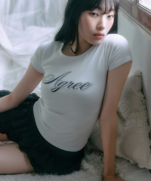 FCMM(エフシーエムエム)の「【日本限定】RHINESTONE S/S TEE / ラインストーンショートスリーブT(Tシャツ/カットソー・レディース・ホワイト/ブラック・MEDIUM/SMALL)」の22枚目の写真