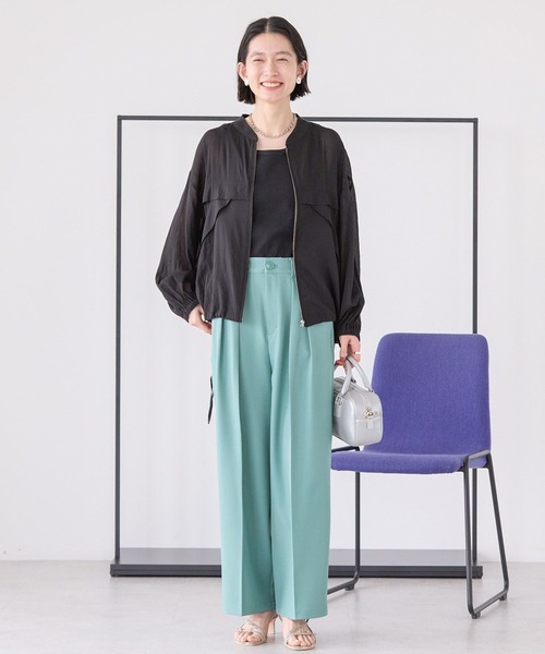 AMERICAN HOLIC(アメリカンホリック)の「接触冷感シアースポーティーブルゾン(その他アウター・レディース・ブラック/ライトブルー/アイボリー・L/M)」の6枚目の写真