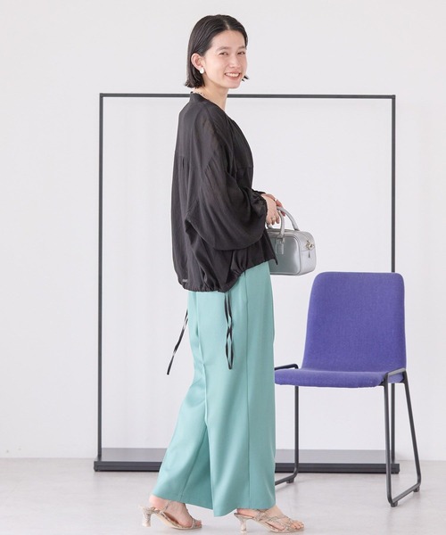 AMERICAN HOLIC(アメリカンホリック)の「接触冷感シアースポーティーブルゾン(その他アウター・レディース・ブラック/ライトブルー/アイボリー・L/M)」の7枚目の写真