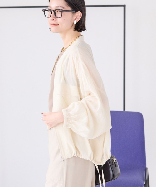 AMERICAN HOLIC(アメリカンホリック)の「接触冷感シアースポーティーブルゾン(その他アウター・レディース・ブラック/ライトブルー/アイボリー・L/M)」の14枚目の写真