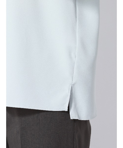 SUIT SQUARE（スーツスクエア）の「ボウタイ2WAYブラウス 半袖 ウォッシャブル ジョーゼット（シャツ/ブラウス・レディース・ブルー系/イエロー系/ホワイト系・38(9号)）」の12枚目の写真