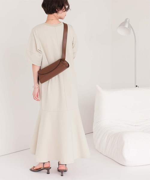 ランタンスリーブマーメイドワンピース（ワンピース）｜titivate