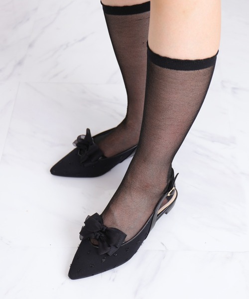 artemis by DIANA(アルテミスバイダイアナ)の「ダブルリボン シフォンジョーゼットバックストラップパンプス(パンプス・レディース・ブラック/アイボリー/ピンク・23.0cm/25.0cm/24.5cm/24.0cm/23.5cm/22.5cm/22.0cm)」の19枚目の写真