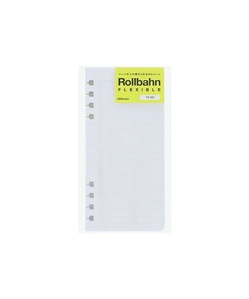 Rollbahn FLEXIBLE(ロルバーン フレキシブル)の「ロルバーン フレキシブル リフィル TO DO M(手帳/メモ帳・レディース・ホワイト/ライトブルー/イエロー・FREE)」の2枚目の写真