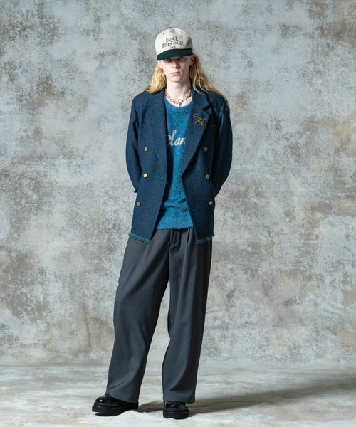 glamb（グラム）の「Grace Wide Slacks / グレースワイドスラックス（スラックス・メンズ・グレー/ブラック/ワイン・S/M/L）」の14枚目の写真