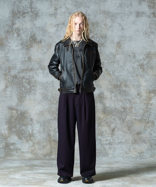 glamb（グラム）の「Grace Wide Slacks / グレースワイドスラックス（スラックス・メンズ・グレー/ブラック/ワイン・S/M/L）」の21枚目の写真