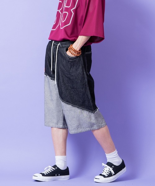 当時物　未使用　デッドストック　HOOP HAVEN SAKAI　ハーフパンツ　ストリートパンツ　品番：HS5635　サイズ：76‐84　　HF195 楽天市場】a.p.o.v. -ankoROCK's select- メタリックサイド
