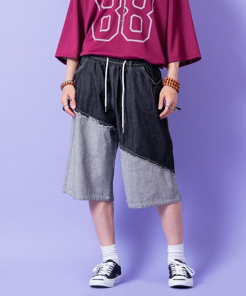 パンツ huabian83 ankorock a.p.o.v. -ankoROCK's select- ラメロゴ＆サイドライン