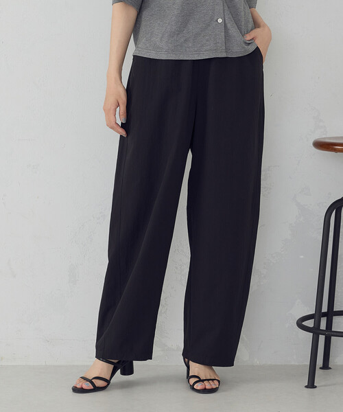 COMME CA ISM(コムサイズム)の「ワッシャータイプライター バレルパンツ(その他パンツ・レディース・ベージュ/ブルー/ブラック・MEDIUM/LARGE)」の4枚目の写真