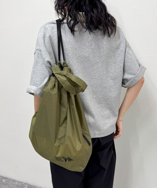 fredy emue（フレディエミュ）の「【Regency works/リージェンシー ワークス】ナイロンジムサック（バックパック/リュック・レディース・ネイビー/ブラック/オリーブ・FREE）」の8枚目の写真