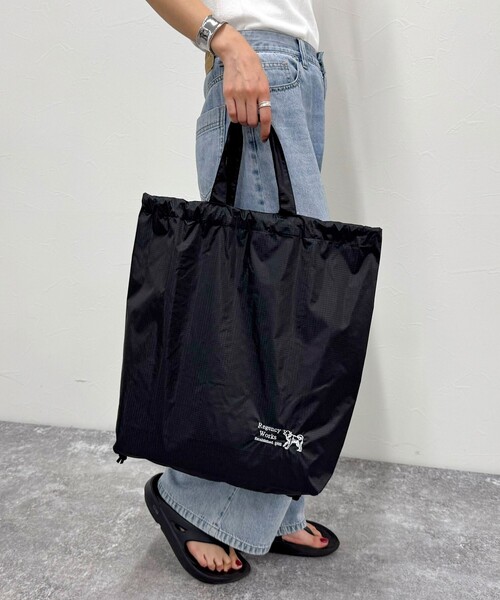 fredy emue（フレディエミュ）の「【Regency works/リージェンシー ワークス】ナイロンジムサック（バックパック/リュック・レディース・ネイビー/ブラック/オリーブ・FREE）」の11枚目の写真