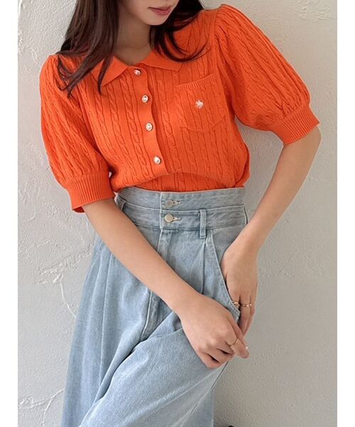 新品未開封【POLOBCSコラボ】ポロカーデニットトップス POLOBCSコラボ】ポロカーデニットトップス（ニット/セーター