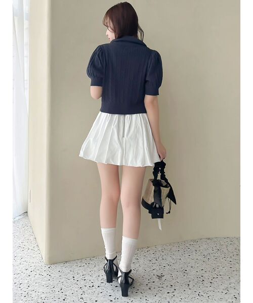 POLO BCS(ポロ ビーシーエス)の「【POLOBCSコラボ】ポロカーデニットトップス(ニット/セーター・レディース・オフホワイト/オレンジ/イエロー/ネイビー・FREE)」の15枚目の写真