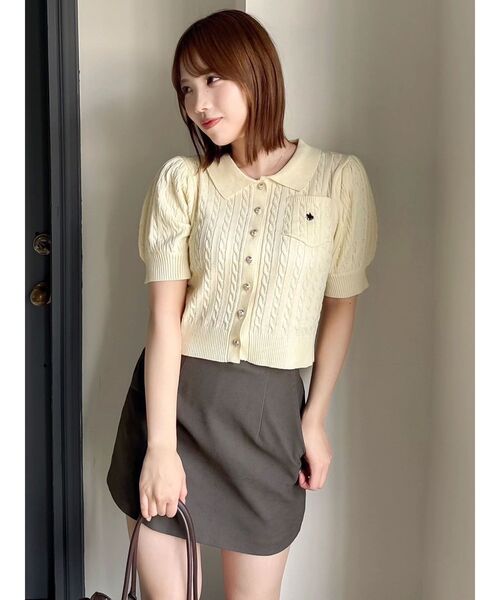 【POLO BCS コラボ】ケーブルポロニットトップス　dazzlin dazzlin（ダズリン）の「【POLO BCS コラボ】ケーブルポロニット