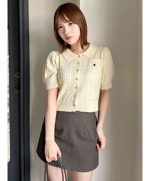 【完売品】ポロカーデニットトップスPOLOBCSコラボ POLOBCSコラボ】ポロカーデニットトップス（ニット/セーター
