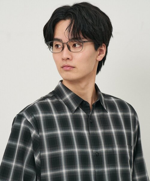 Zoff（ゾフ）の「ウェリントン型 メガネ｜クリアカラー｜伊達メガネ 度付きメガネ｜ユニセックス｜読書 ビジネス｜Zoff｜CLASSIC（メガネ・メンズ・グリーン/クリア/グレー/ライトピンク・FREE）」の13枚目の写真