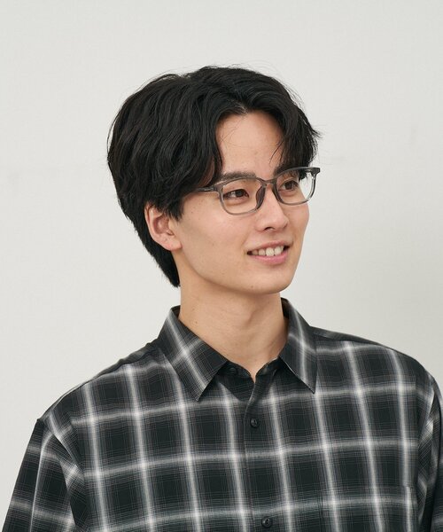 Zoff（ゾフ）の「ウェリントン型 メガネ｜クリアカラー｜伊達メガネ 度付きメガネ｜ユニセックス｜読書 ビジネス｜Zoff｜CLASSIC（メガネ・メンズ・グリーン/クリア/グレー/ライトピンク・FREE）」の14枚目の写真