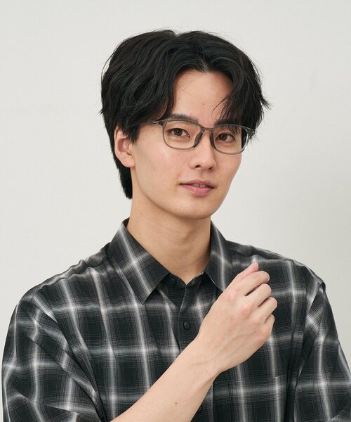 Zoff（ゾフ）の「ウェリントン型 メガネ｜クリアカラー｜伊達メガネ 度付きメガネ｜ユニセックス｜読書 ビジネス｜Zoff｜CLASSIC（メガネ・メンズ・グリーン/クリア/グレー/ライトピンク・FREE）」の15枚目の写真