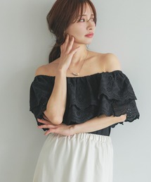 2WAYスカラップ刺繍プルオーバー 497902