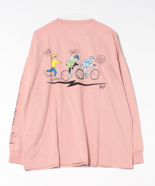 B.I.D.（ビーアイディー）の「《天竺　プリントロンT（Tシャツ/カットソー・メンズ・ブルー/カーキ/ホワイト/ピンク/ベージュ・LARGE/MEDIUM）」の11枚目の写真