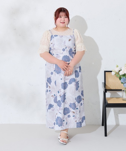 ルオシー louisy 浴衣 大きいサイズ】アソート花柄セパレート浴衣セット（浴衣