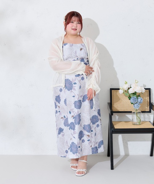 大きいサイズ】アソート花柄セパレート浴衣セット（浴衣