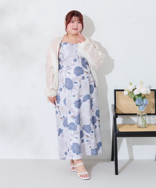 大きいサイズ】アソート花柄セパレート浴衣セット（浴衣