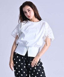 RAW FUDGE | シルケット天竺シャーリングスリーブプルオーバー(Tシャツ/カットソー)