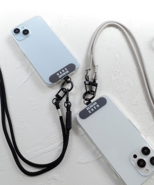 NANO universe（ナノユニバース）の「ナノユニバース [ショルダーストラップ] スマホストラップ 肩掛け 首かけ ロングストラップ（スマホグッズ・レディース・グレー/ブラック/ブラウン/ベージュ・ONE SIZE）」の11枚目の写真