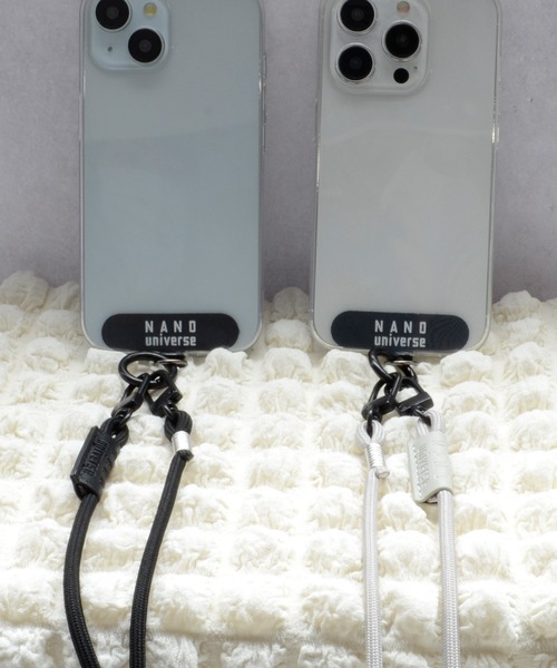 NANO universe（ナノユニバース）の「ナノユニバース [ショルダーストラップ] スマホストラップ 肩掛け 首かけ ロングストラップ（スマホグッズ・レディース・グレー/ブラック/ブラウン/ベージュ・ONE SIZE）」の10枚目の写真