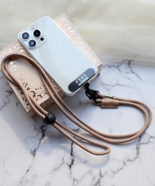 NANO universe（ナノユニバース）の「ナノユニバース [ショルダーストラップ] スマホストラップ 肩掛け 首かけ ロングストラップ（スマホグッズ・レディース・グレー/ブラック/ブラウン/ベージュ・ONE SIZE）」の19枚目の写真