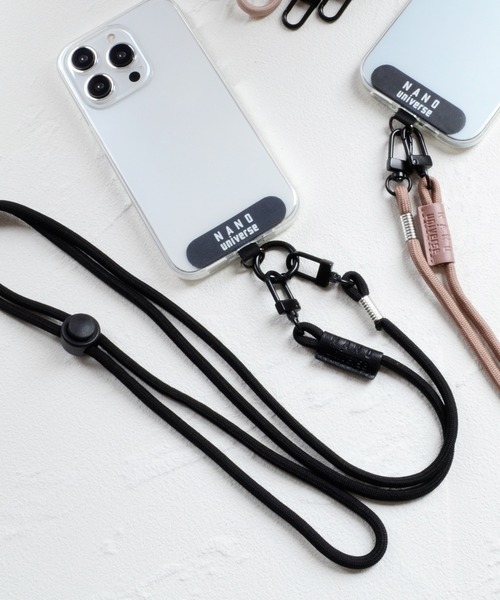 NANO universe（ナノユニバース）の「ナノユニバース [ショルダーストラップ] スマホストラップ 肩掛け 首かけ ロングストラップ（スマホグッズ・レディース・グレー/ブラック/ブラウン/ベージュ・ONE SIZE）」の20枚目の写真