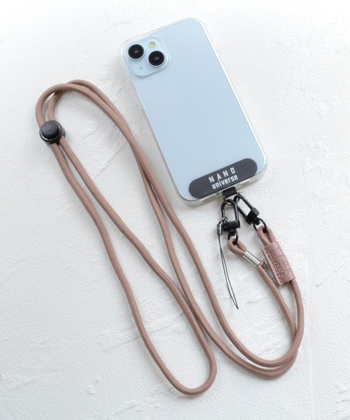 NANO universe（ナノユニバース）の「ナノユニバース [ショルダーストラップ] スマホストラップ 肩掛け 首かけ ロングストラップ（スマホグッズ・レディース・グレー/ブラック/ブラウン/ベージュ・ONE SIZE）」の21枚目の写真