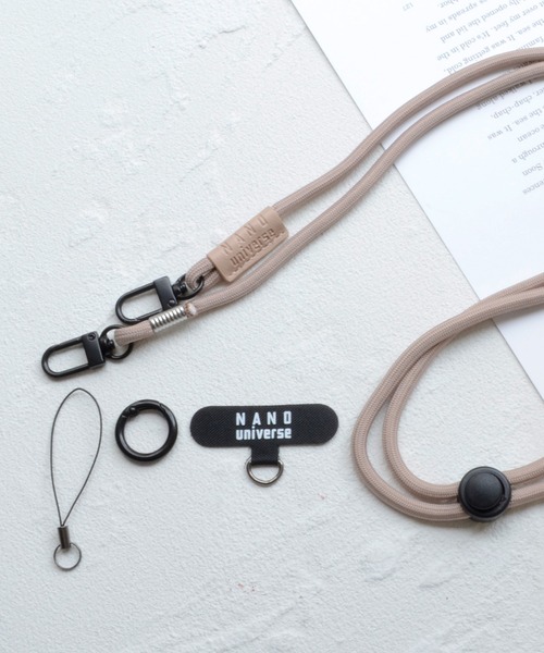 NANO universe（ナノユニバース）の「ナノユニバース [ショルダーストラップ] スマホストラップ 肩掛け 首かけ ロングストラップ（スマホグッズ・レディース・グレー/ブラック/ブラウン/ベージュ・ONE SIZE）」の22枚目の写真