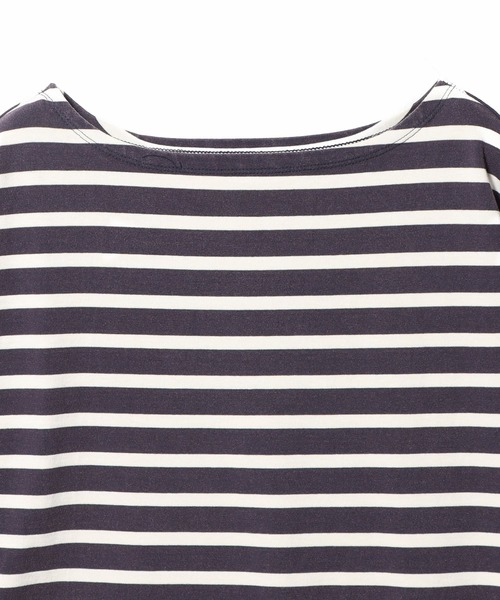 ESTNATION(エストネーション)の「aftersunshine / ボーダー ボートネックカットソー(Tシャツ/カットソー・メンズ・ネイビー・LARGE/MEDIUM)」の3枚目の写真