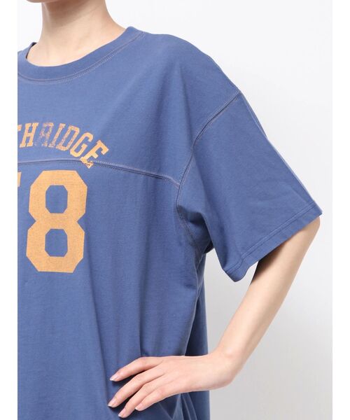 Ungrid（アングリッド）の「ナンバリングルーズTee（Tシャツ/カットソー・レディース・レッド/オフホワイト/ブルー・FREE）」の10枚目の写真