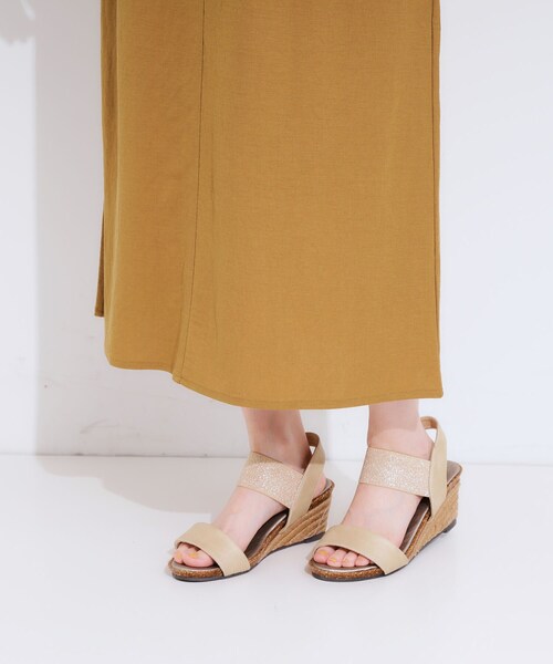 DRESKIP（ドレスキップ）の「【セットアップ可/ひんやり】大人カジュアルに ベイカー風デザインスカート（スカート・レディース・オリーブ/ネイビー/マスタード・04/03/02/01）」の21枚目の写真