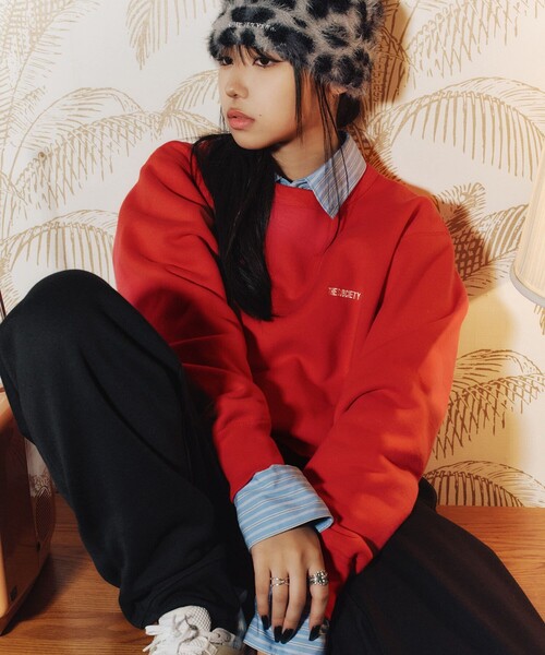Subciety(サブサエティ)の「Super faded sweatshirt【WOMEN】(スウェット・レディース・レッド/ネイビー/オリーブ/ブラック・FREE)」の20枚目の写真