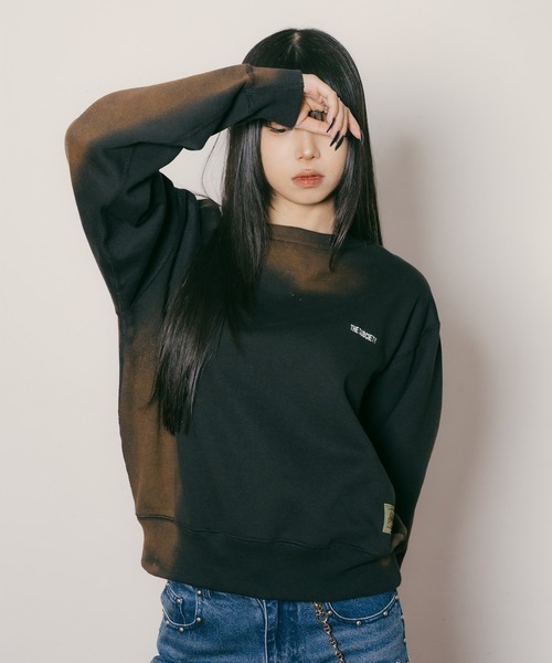 Subciety（サブサエティ）の「Super faded sweatshirt【WOMEN】（スウェット・レディース・レッド/ネイビー/オリーブ/ブラック・FREE）」の6枚目の写真