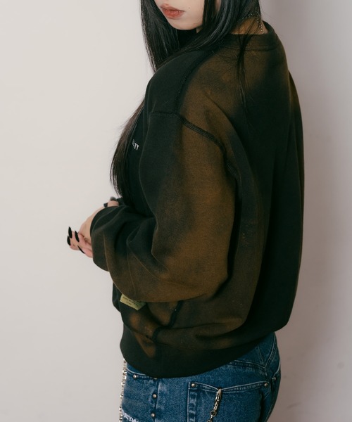 Subciety（サブサエティ）の「Super faded sweatshirt【WOMEN】（スウェット・レディース・レッド/ネイビー/オリーブ/ブラック・FREE）」の7枚目の写真