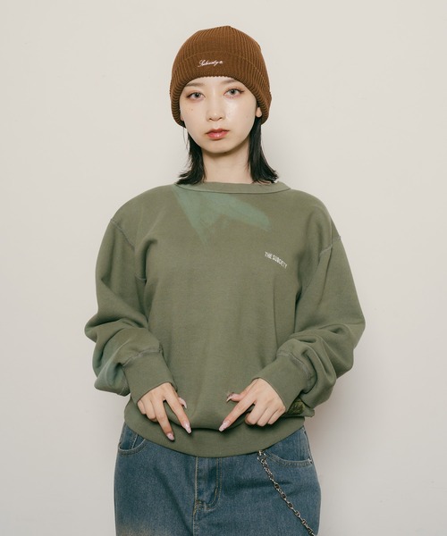 Subciety（サブサエティ）の「Super faded sweatshirt【WOMEN】（スウェット・レディース・レッド/ネイビー/オリーブ/ブラック・FREE）」の8枚目の写真