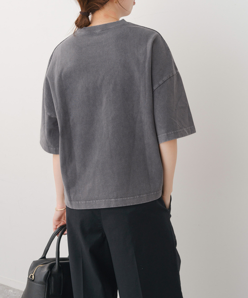 Spick & Span（スピックアンドスパン）の「upper hights/アッパーハイツ BIG WIDE TEE（Tシャツ/カットソー・レディース・グレー/ブラウン/ホワイト・MEDIUM）」の9枚目の写真