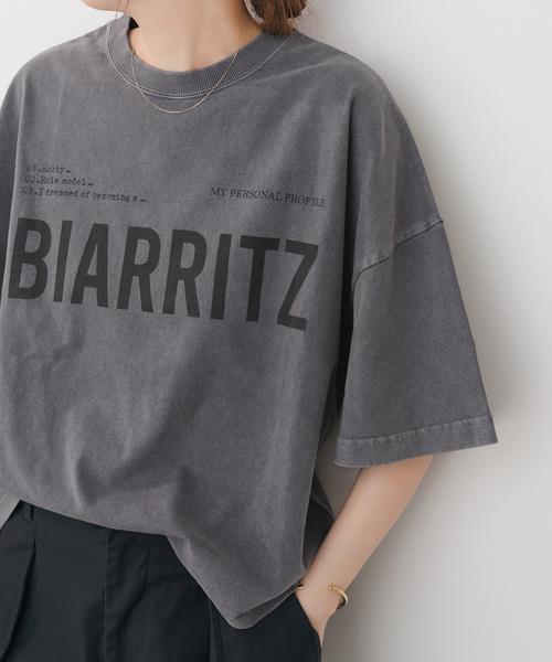 Spick & Span（スピックアンドスパン）の「upper hights/アッパーハイツ BIG WIDE TEE（Tシャツ/カットソー・レディース・グレー/ブラウン/ホワイト・MEDIUM）」の10枚目の写真
